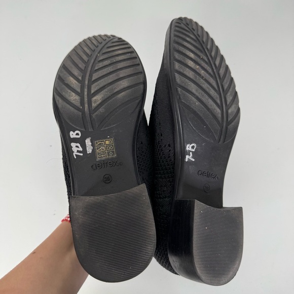 Aetrex Hayben Black Knit Oxford Shoe Size 39 - Picture 6 of 7